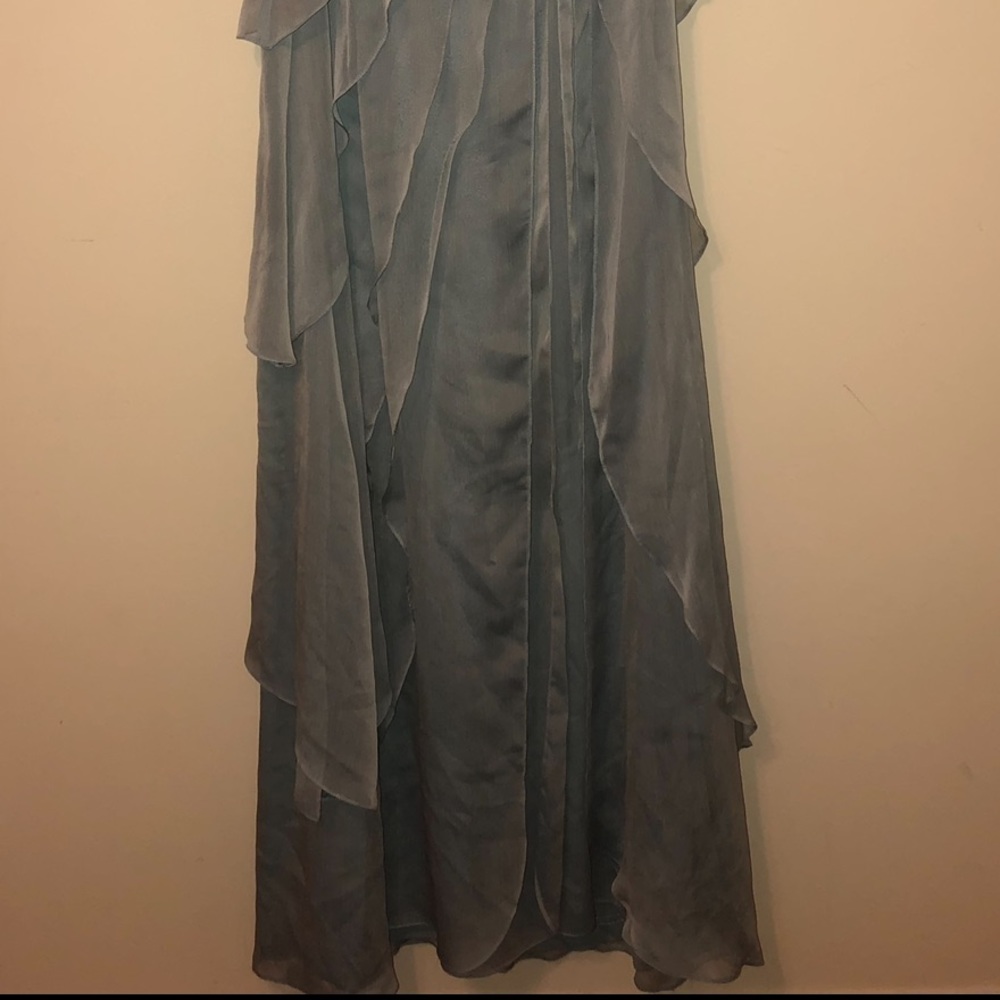 Layered Ruffle Chiffon Dress Size 10 - Picture 3 of 8